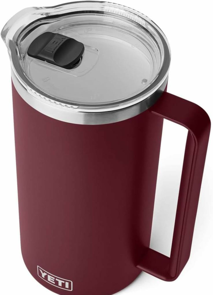 YETI Rambler 64 Oz Insulated Stainless Steel Pitcher with MagSlider Lid, Cape Taupe - Vacuum Sealed, Leak Proof, BPA Free