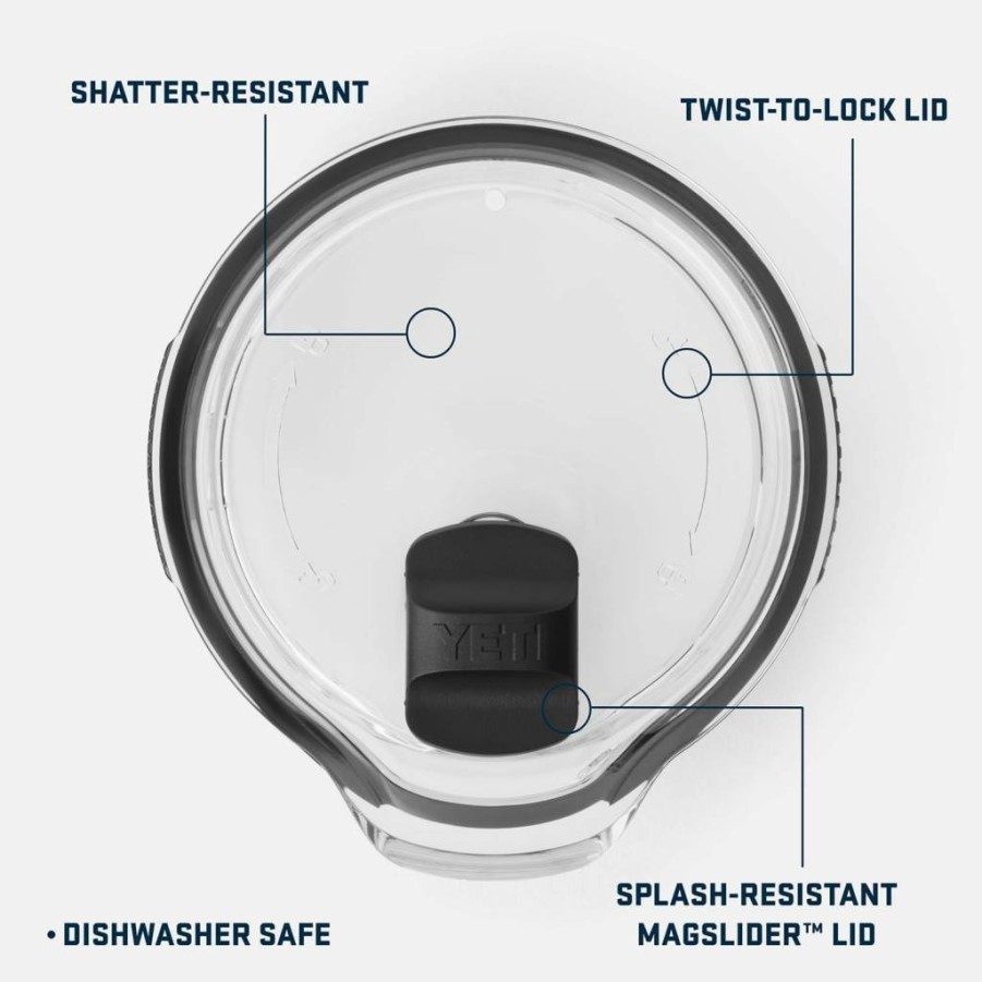 YETI Rambler Magslider Lid Replacement for French Press Pitcher – Twist-To-Lock Accessory Cover