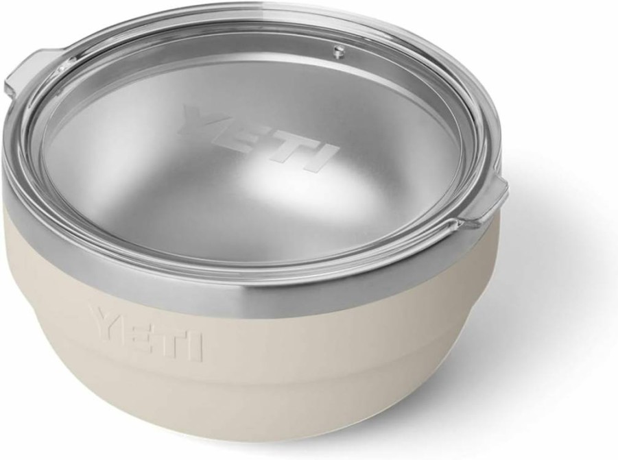 YETI Rambler 4.5 Quart Vacuum Insulated Stainless Steel Bowl with Lid - Stackable, Nestable, Cape Taupe
