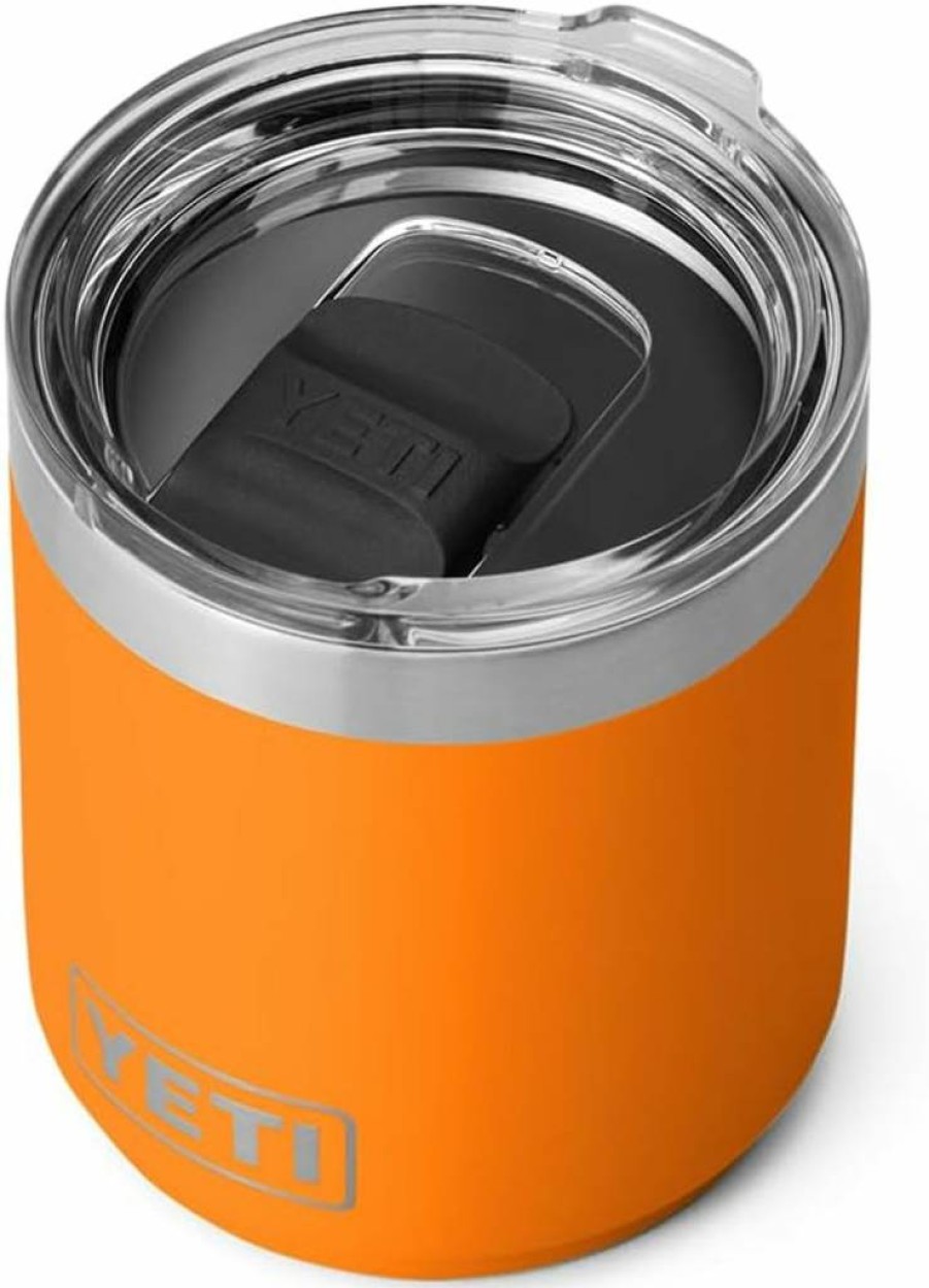 YETI Rambler 10 Oz Lowball Tumbler with MagSlider Lid, Vacuum Insulated Stainless Steel Cup, Stackable Design, Key Lime Color