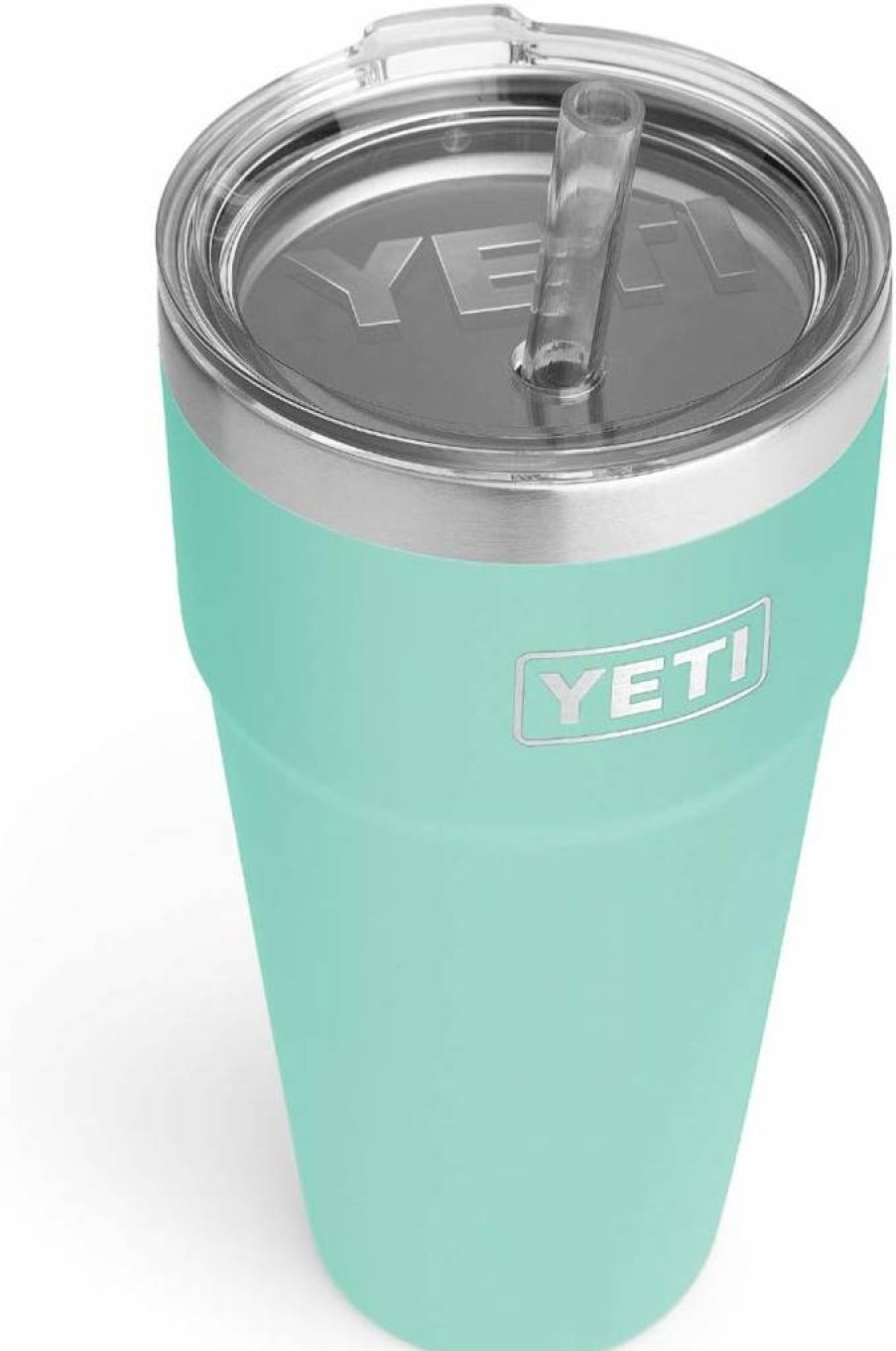 YETI Rambler 26oz Stainless Steel Vacuum Insulated Tumbler with Straw Lid, Leak-Proof Travel Mug