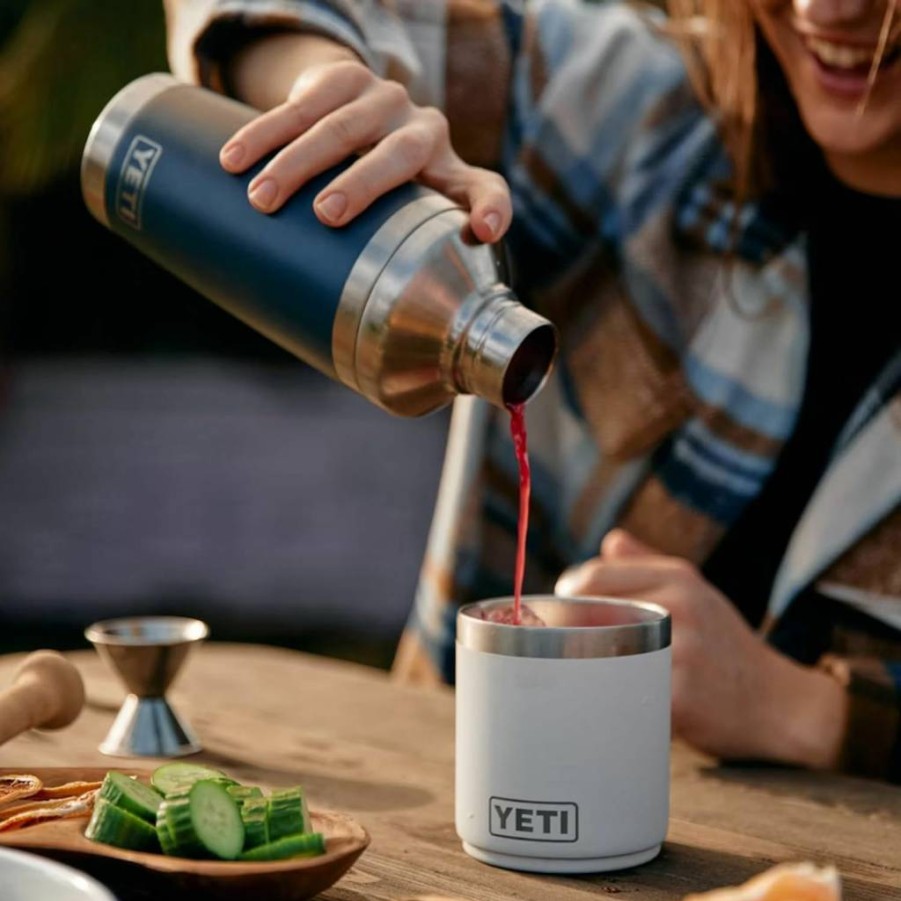 YETI 10 Oz Wine Tumblers & 20 Oz Cocktail Shaker Set in Tropical Pink - Premium Barware Collection