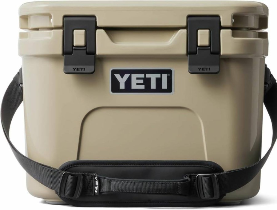 YETI Roadie 15 Hard Cooler with Double Duty Shoulder Strap - Portable Ice Chest for Outdoor Adventures