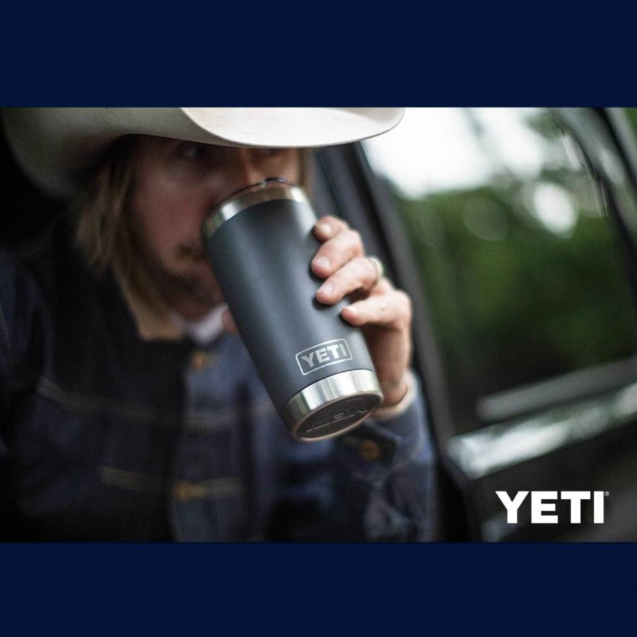 YETI Rambler 20oz Stainless Steel Vacuum Insulated Tumbler with MagSlider Lid - Double-Wall Insulation, Leak-Proof Travel Mug
