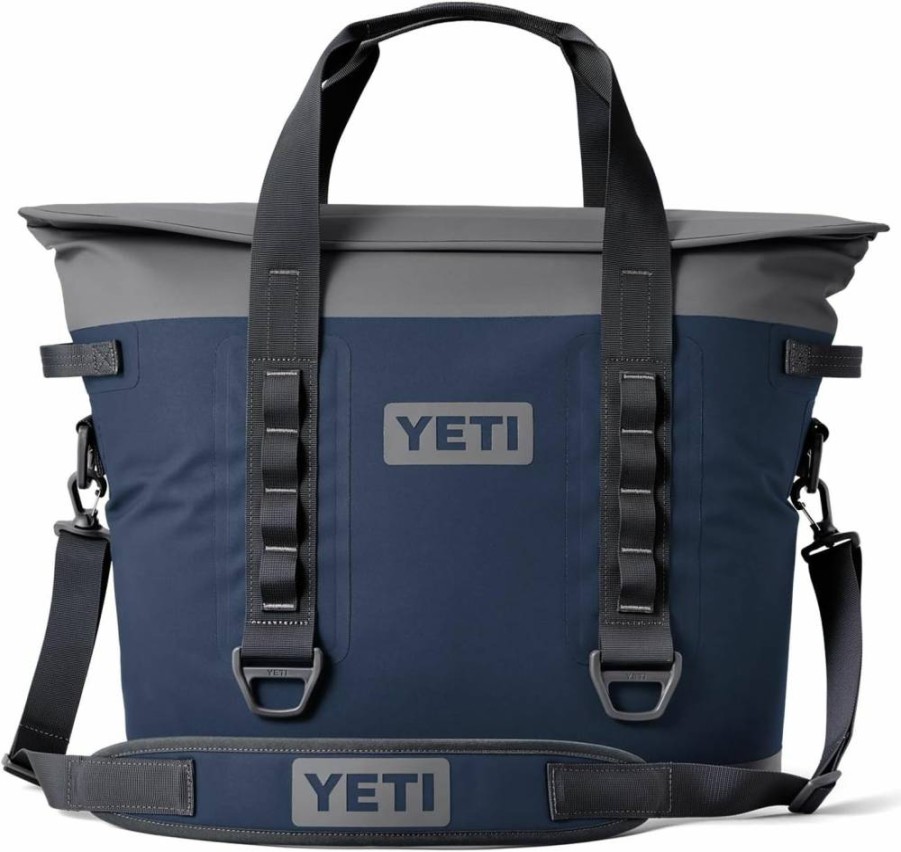 YETI Hopper M30 Soft Cooler with 3L Sidekick Waterproof Dry Bag Bundle in Navy Blue