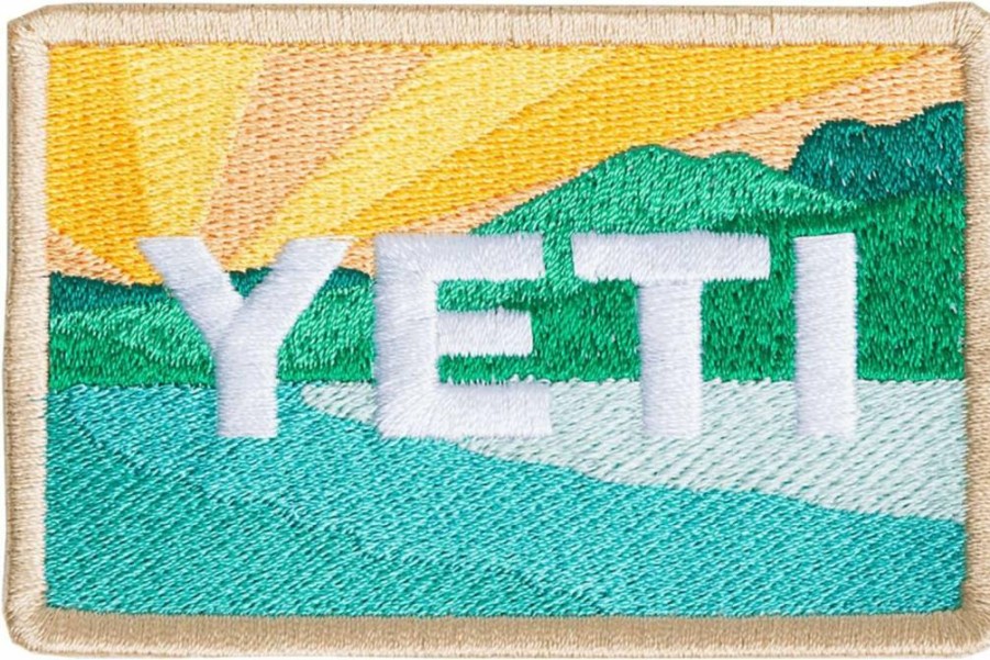 YETI 2" x 3" Hook and Loop Patch for Hats, Bags, and Gear - Durable Embroidered Brand Logo Patch