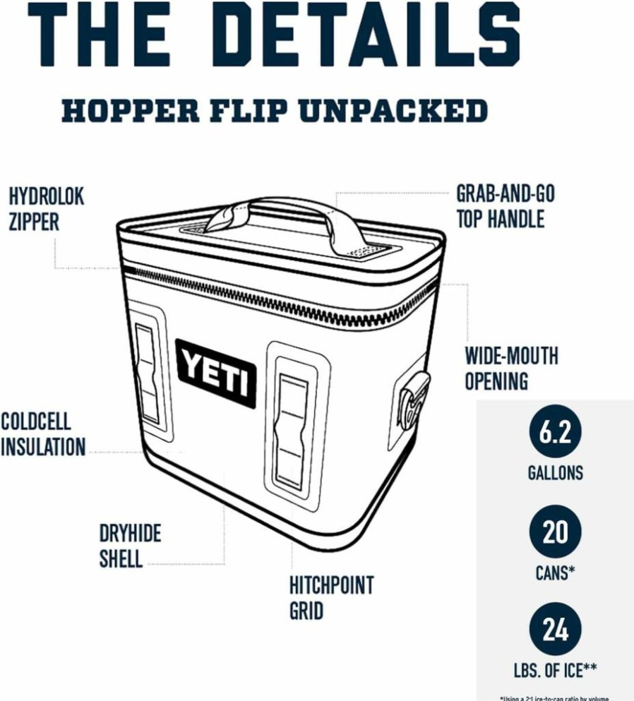 YETI Hopper Flip 18 Soft Cooler - Portable, Durable & Insulated for Outdoor Adventures