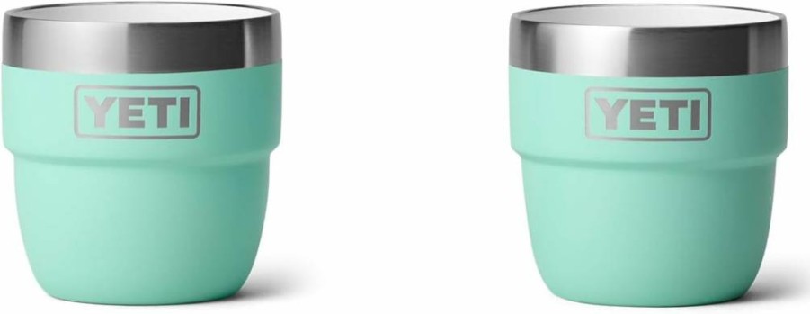 YETI Rambler 4 Oz Stainless Steel Vacuum Insulated Stackable Espresso Coffee Cups, 2-Pack
