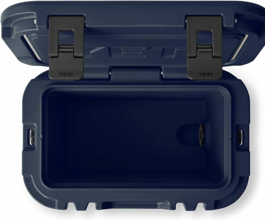 YETI Roadie 15 Hard Cooler with Thin Ice Packs - Navy Portable Cooler for Outdoor Adventures