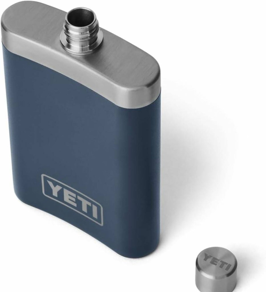YETI Rambler 7 Oz Stainless Steel Flask with Leak-Proof Lid and Funnel Set for Outdoor Adventures