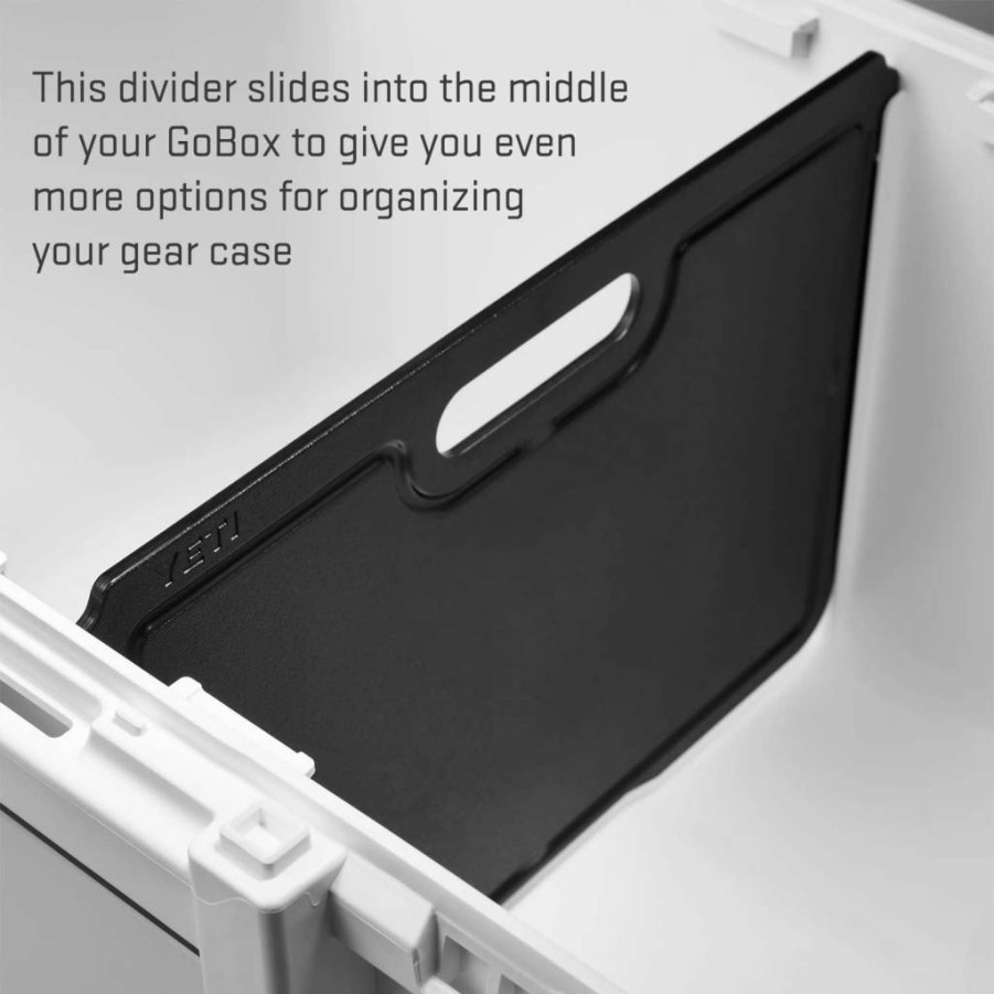YETI LoadOut GoBox 30 - Durable Waterproof Storage Box with Custom Dividers for Outdoor Gear Organization