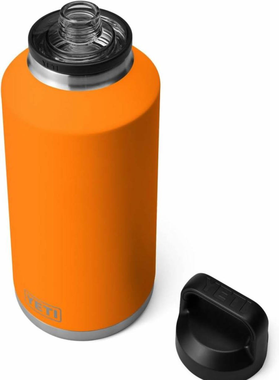 YETI Rambler 64 Oz Stainless Steel Water Bottle with Chug Cap - Vacuum Insulated, Leakproof, Navy Blue