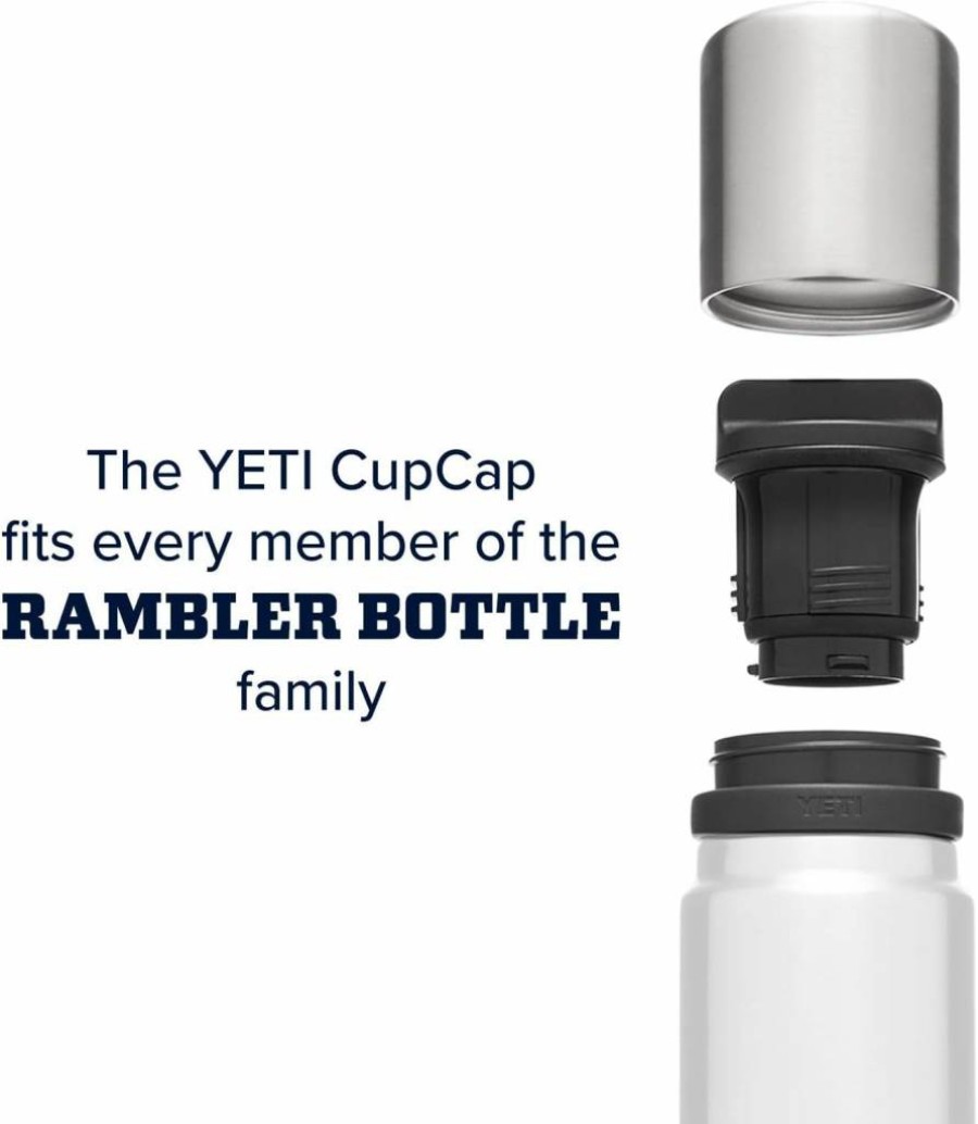 YETI Rambler Cup Cap Replacement Accessory - 1 Pack, Official YETI Lid for Tumbler Cups