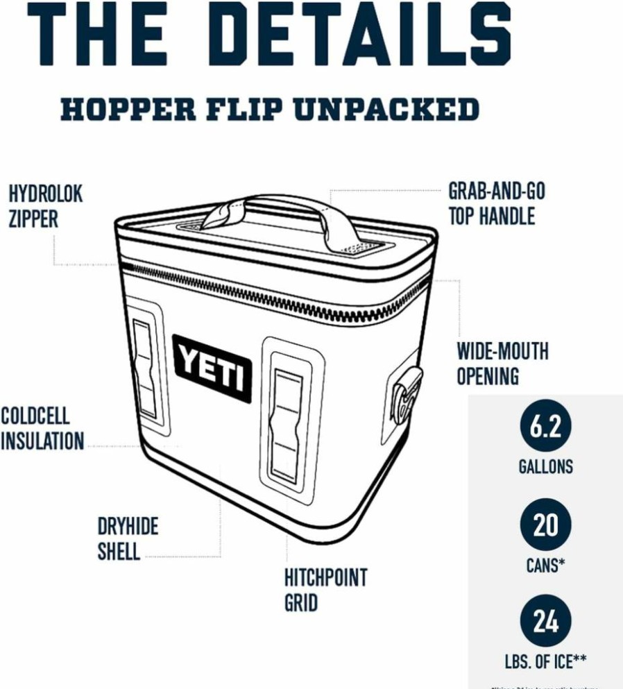 YETI Hopper Flip 18 Soft Cooler - Portable, Leakproof, Insulated Cooler for Outdoor Adventures