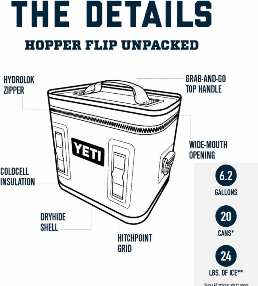 YETI Hopper Flip 18 Soft Cooler - Portable, Durable & Insulated for Outdoor Adventures
