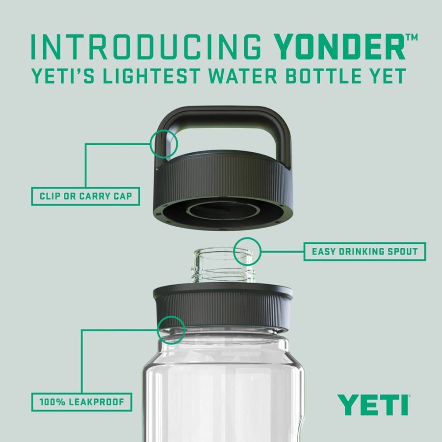 YETI Yonder Water Bottle - Lightweight, Leakproof, BPA-Free with Chug Cap for Outdoor Adventures