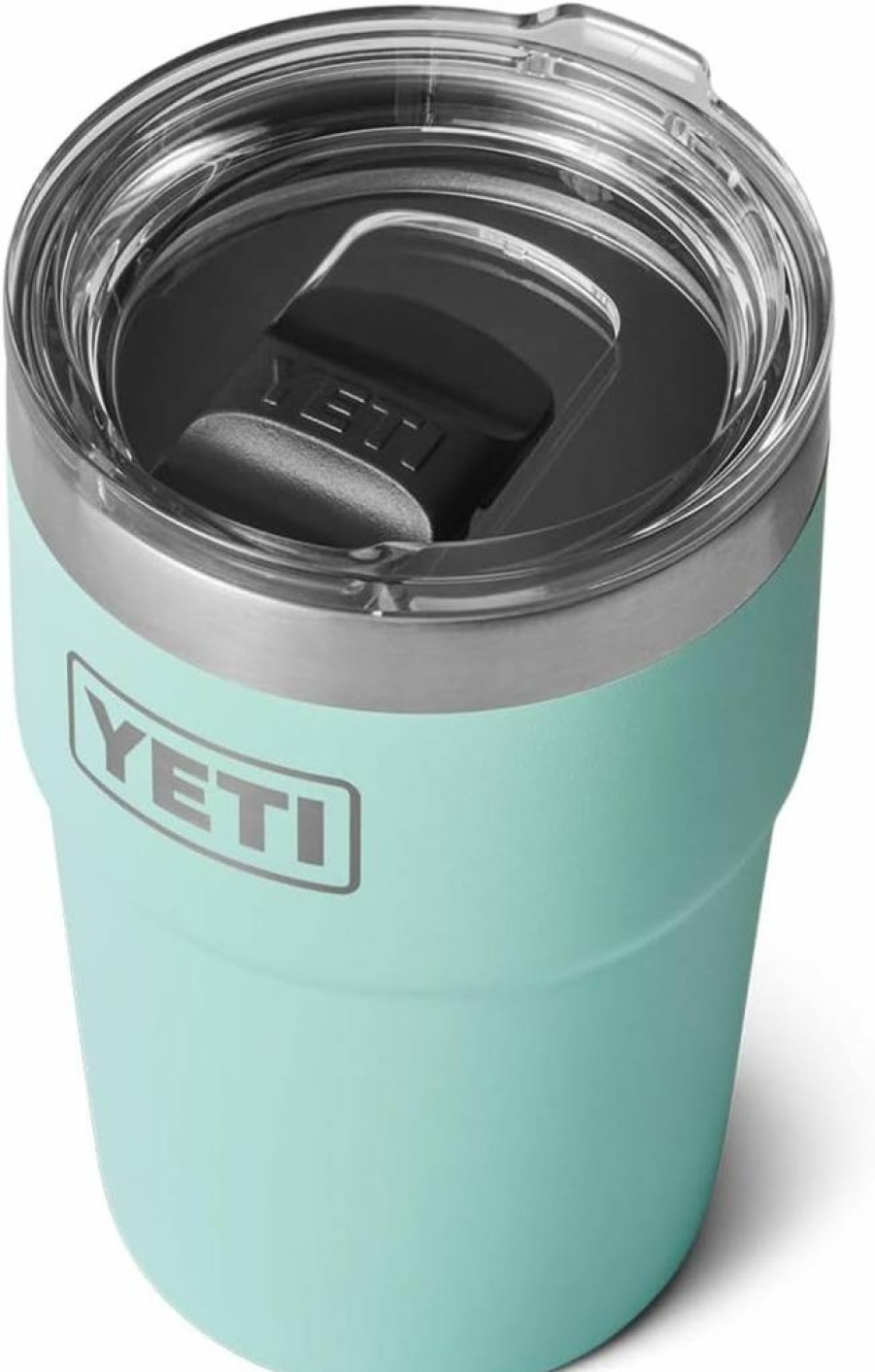 YETI Rambler 16 Oz Stainless Steel Tumbler with MagSlider Lid - Vacuum Insulated, Stackable, Leak-Proof Cup for Hot & Cold Drinks