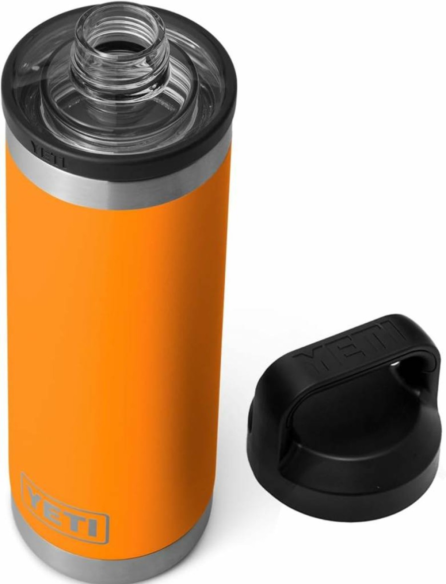 YETI Rambler 18 Oz Stainless Steel Water Bottle with Chug Cap - Vacuum Insulated, Leakproof, Key Lime Color