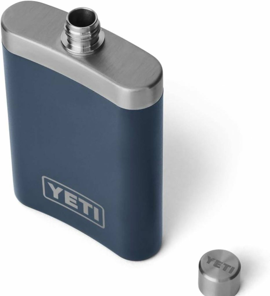 YETI Rambler 7 oz Stainless Steel Flask with Leak-Proof Lid and Funnel, Insulated Travel Barware for Liquor