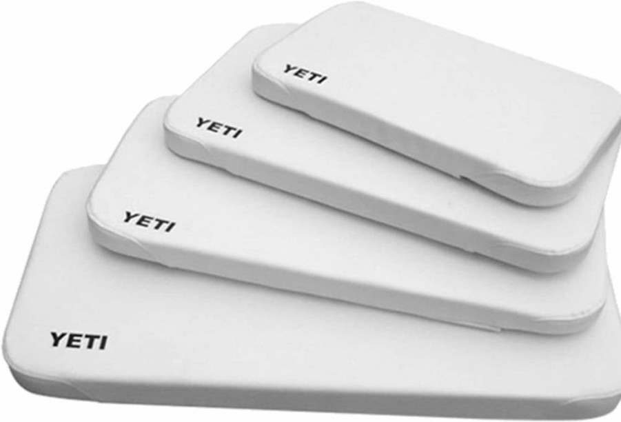YETI Tundra Cooler Seat Cushion - Waterproof Marine Vinyl, Durable White Outdoor Cooler Accessory for Camping & Boating