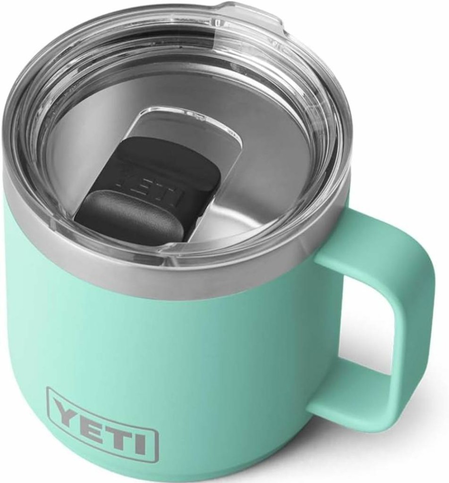 YETI Rambler 14 Oz Stainless Steel Stackable Travel Mug with MagSlider Lid - Vacuum Insulated, Leak-Proof, Durable Camping & Coffee Cup