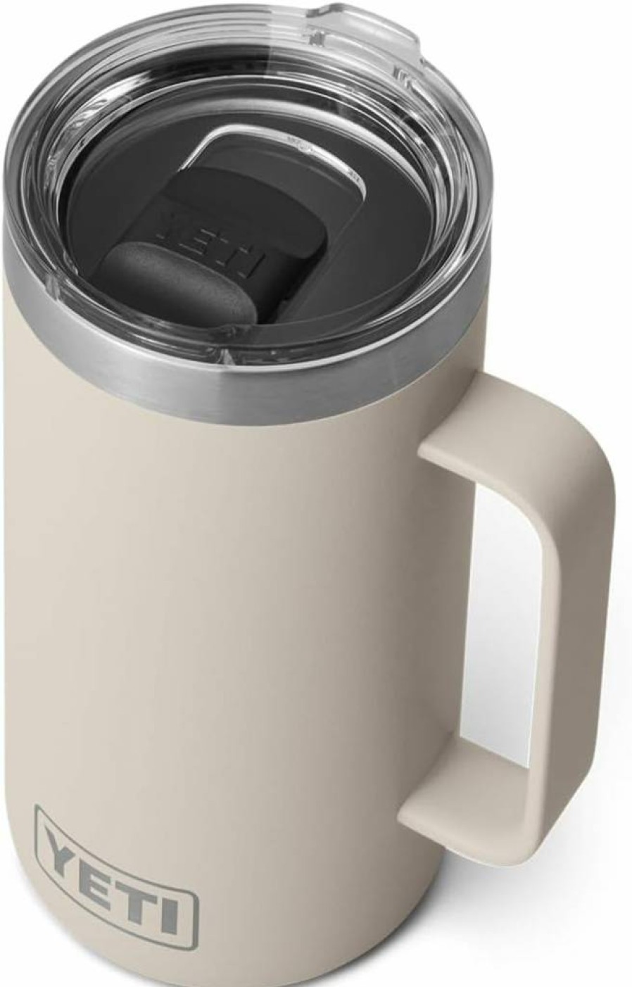 YETI Rambler 24 Oz Stainless Steel Vacuum Insulated Travel Mug with MagSlider Lid, Cape Taupe - Leak-Proof & Durable