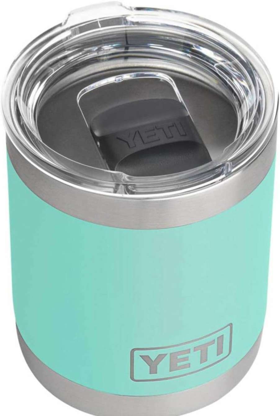 YETI Rambler 10 Oz Lowball Tumbler with MagSlider Lid - Double-Wall Vacuum Insulated Stainless Steel Cup for Hot & Cold Drinks