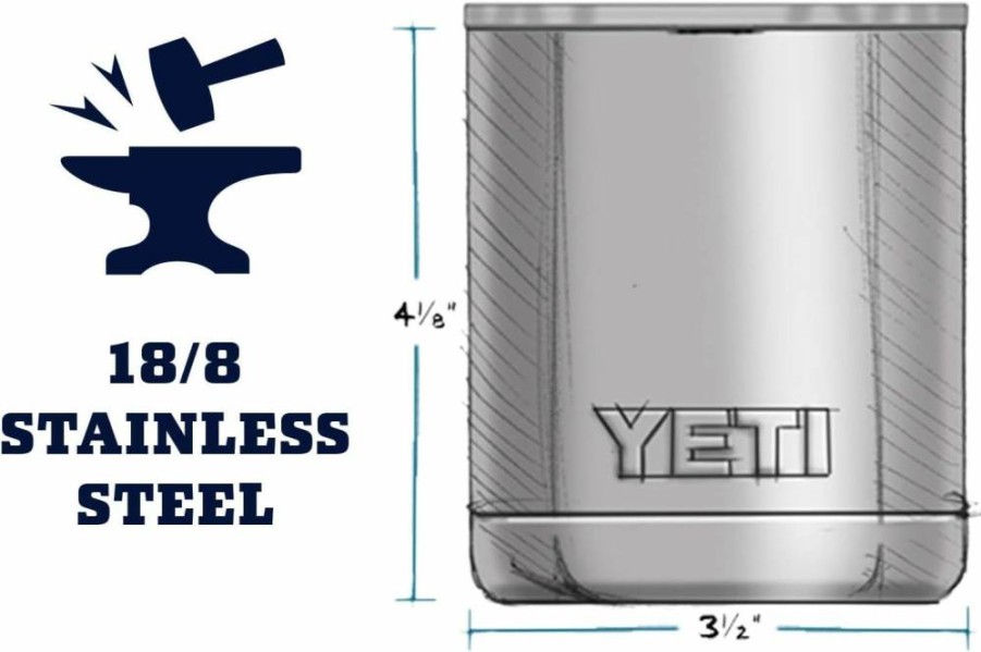 YETI Rambler 10 Oz Lowball Tumbler with MagSlider Lid - Double-Wall Vacuum Insulated Stainless Steel Cup for Hot & Cold Drinks