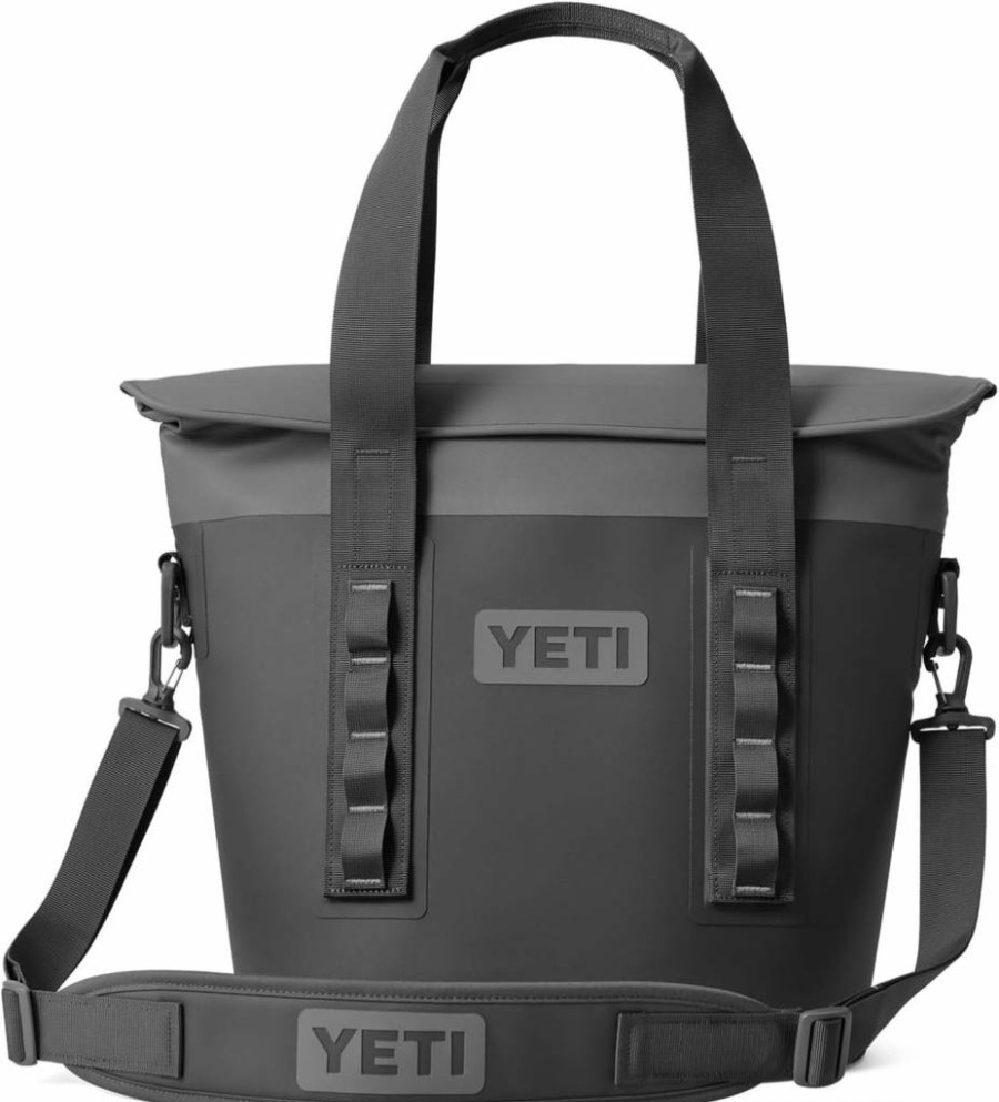 YETI Hopper M15 Portable Soft Cooler with 3L Sidekick Dry Storage Bag, Charcoal – Insulated Backpack Cooler Bundle for Camping, Beach & Outdoor Adventures