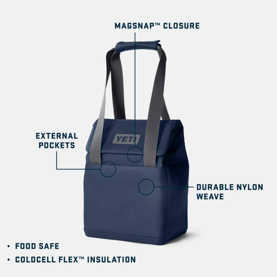 YETI Daytrip 14L Insulated Tote Bag - Rescue Red, Lightweight Cooler Bag for Picnics, Beach & Travel