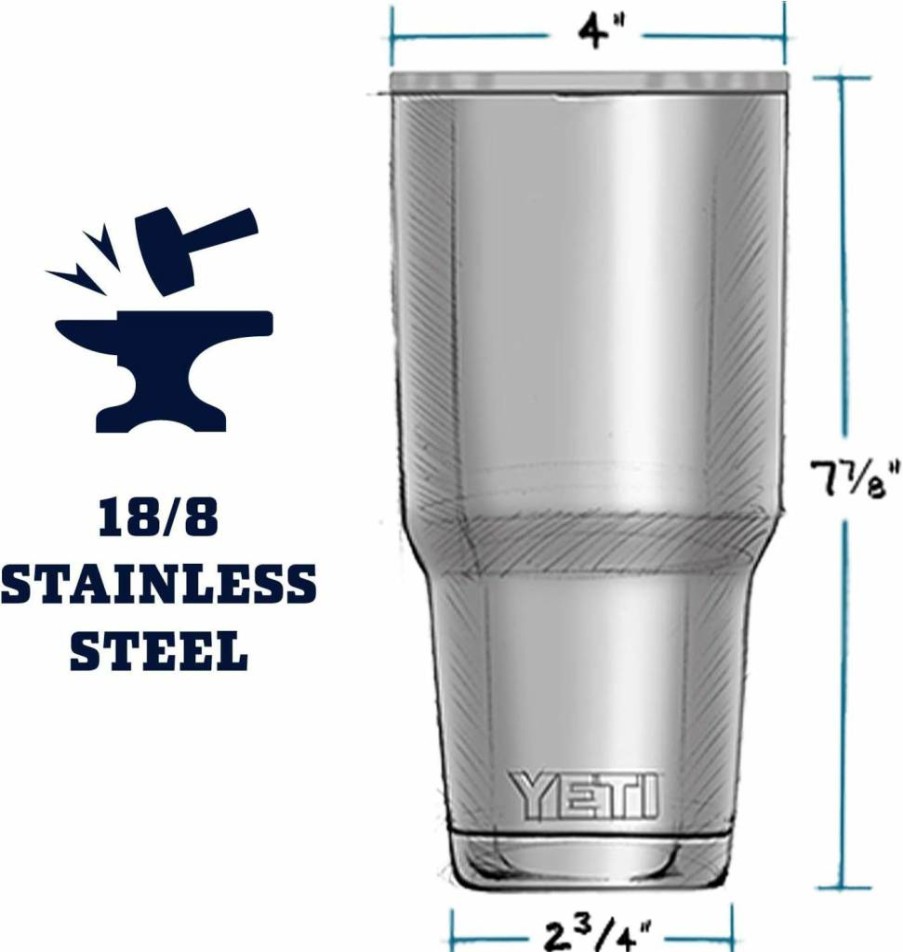 YETI Rambler 30 Oz Stainless Steel Vacuum Insulated Tumbler with MagSlider Lid - Cape Taupe