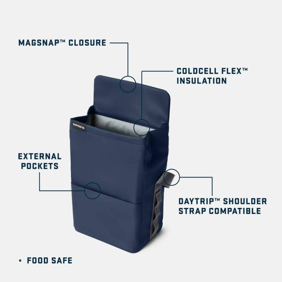 YETI Daytrip 6L Insulated Lunch Cooler Bag - Lightweight, Leakproof, Portable for Work or Picnics, Papaya Color
