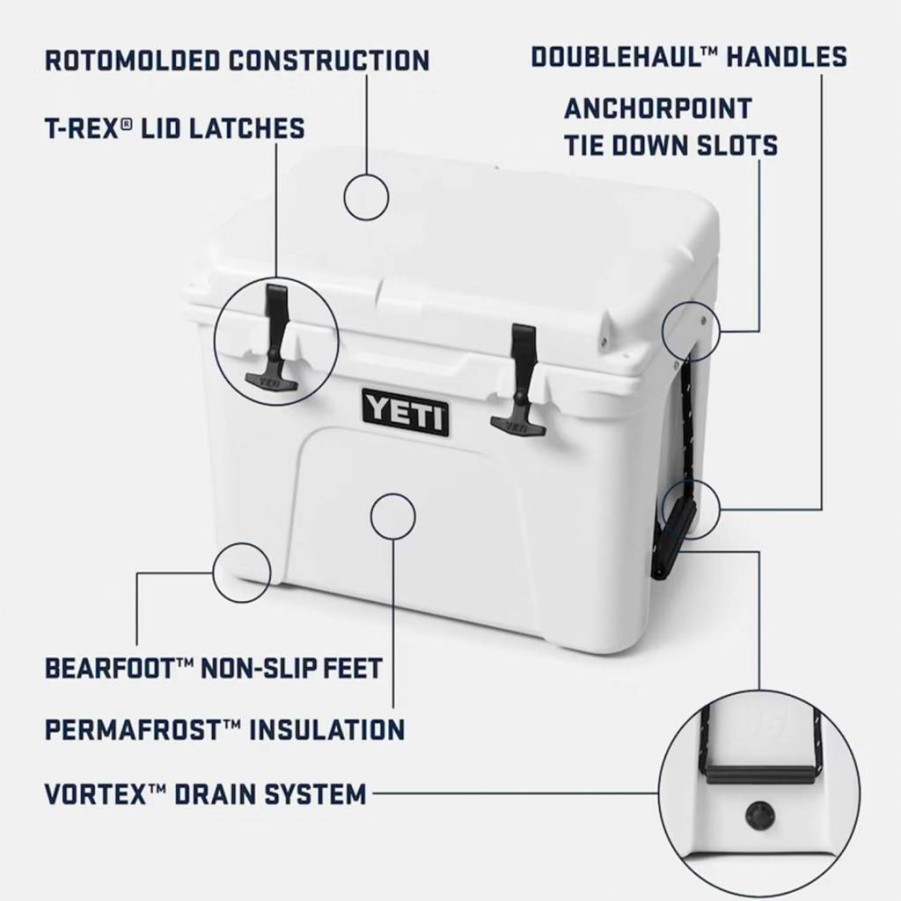 YETI Tundra 35 Quart Cooler - Heavy-Duty, Ice Retention, Outdoor Adventure Cooler