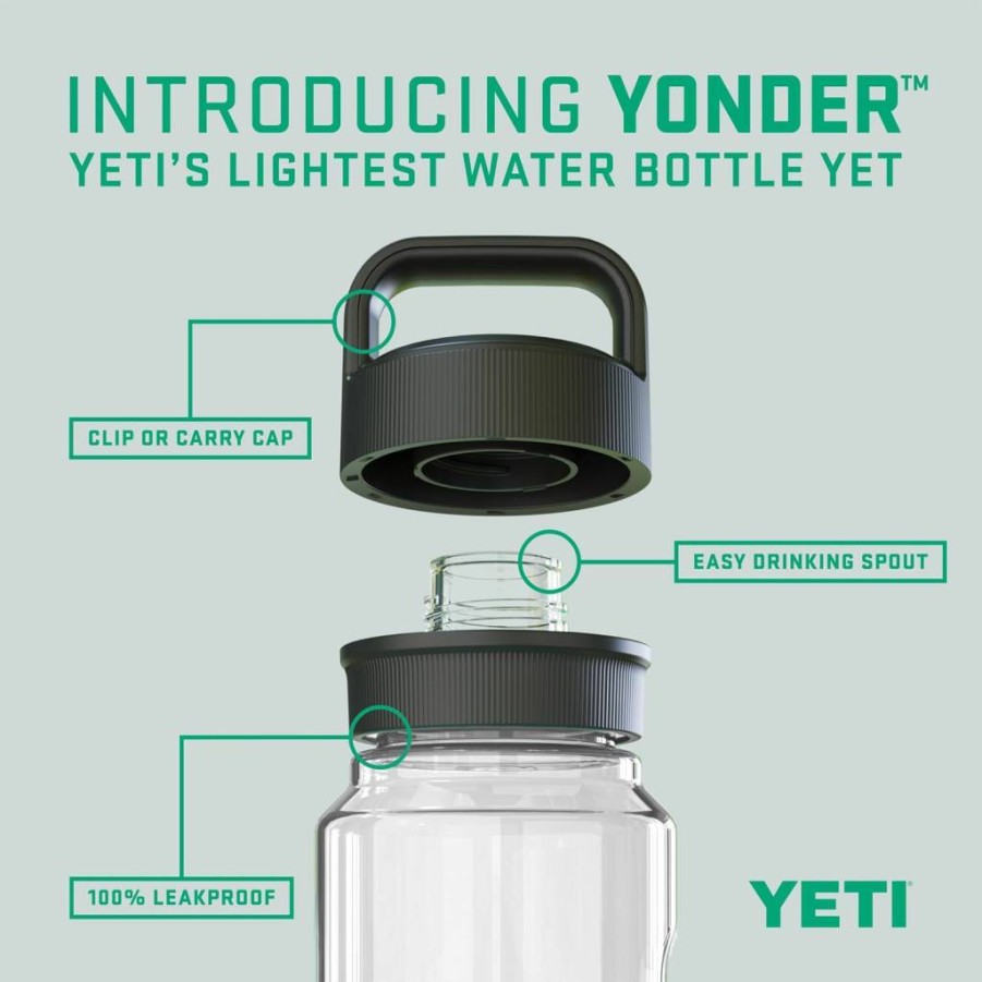 YETI Yonder Water Bottle - Lightweight, Leakproof, BPA-Free with Chug Cap for Outdoor Adventures