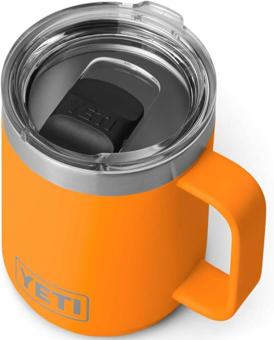YETI Rambler 10 Oz Stackable Tumbler with MagSlider Lid - Vacuum Insulated Stainless Steel Travel Mug in Cape Taupe
