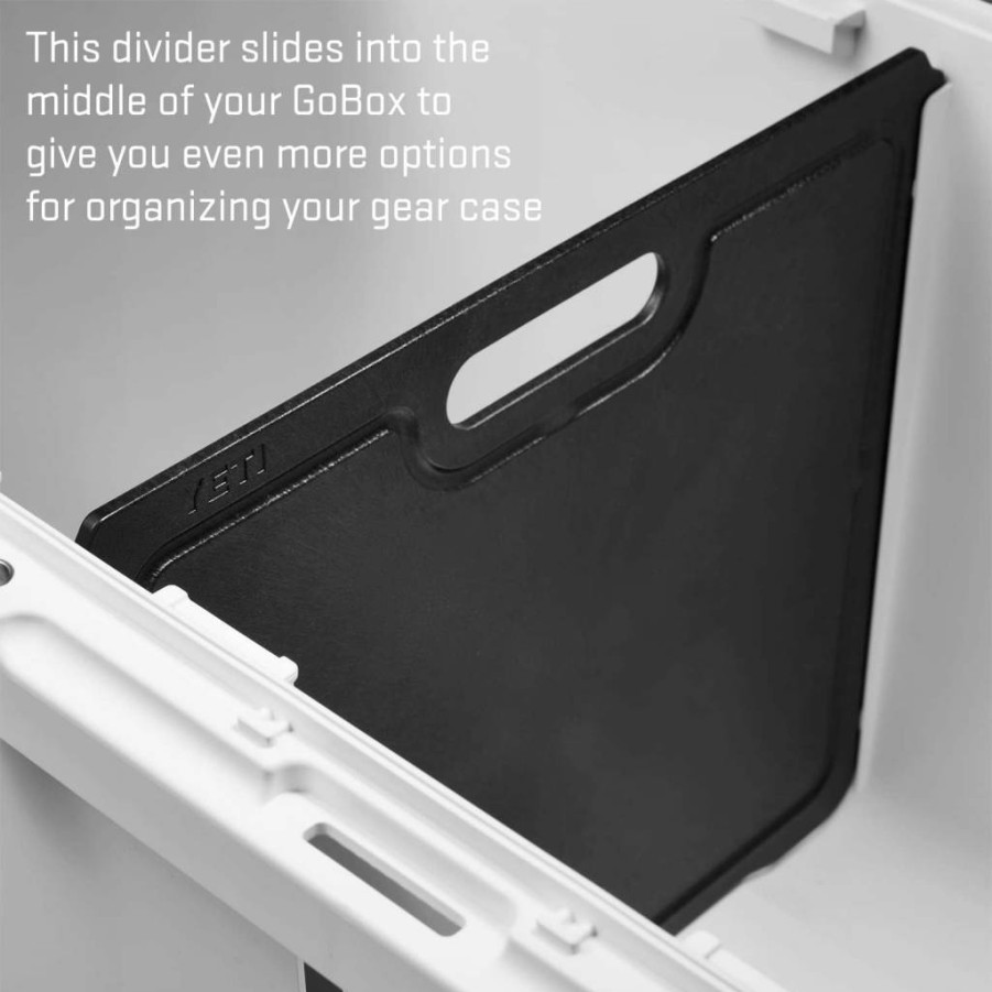 YETI LoadOut GoBox 60 - Durable Outdoor Storage Box with Custom Dividers for Gear Organization