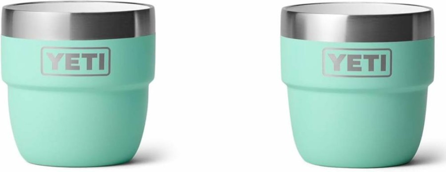 YETI Rambler 4 Oz Stainless Steel Vacuum Insulated Stackable Espresso Coffee Cups, 2-Pack