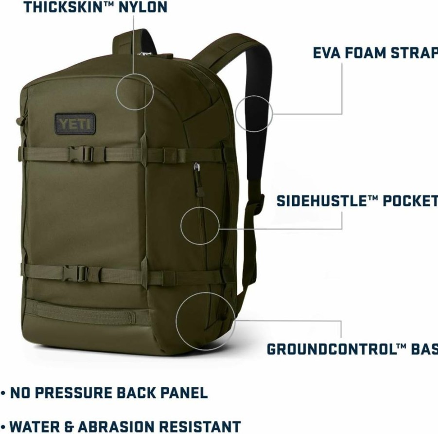 YETI Crossroads Backpack - Durable, Water-Resistant Daypack for Outdoor Adventures