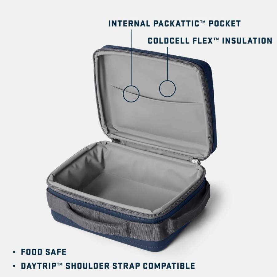 YETI Daytrip 5L Insulated Lunch Box - Portable Cooler for Meals, Leakproof & Durable, Charcoal Grey