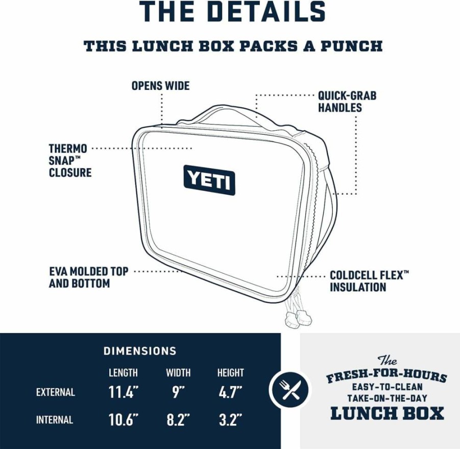 YETI Daytrip Lunch Box - Insulated Foam Cooler for Meals, Leak-Proof & Lightweight
