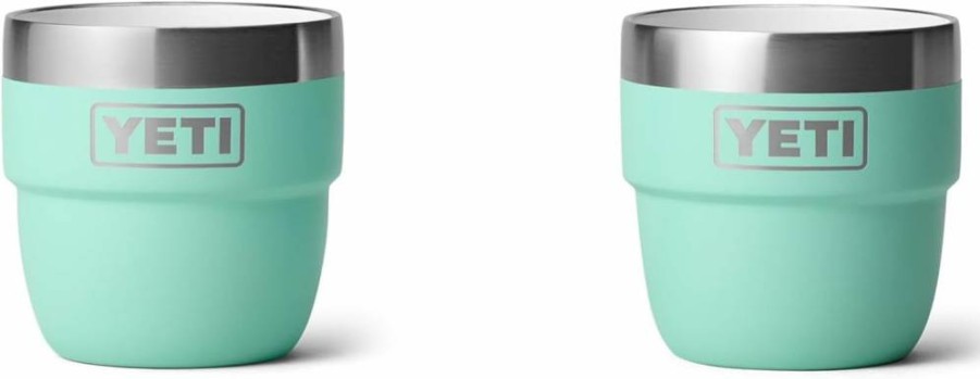 YETI Rambler 4 Oz Stainless Steel Vacuum Insulated Stackable Coffee Cup - 2 Pack, Double-Wall Insulation for Hot & Cold Drinks