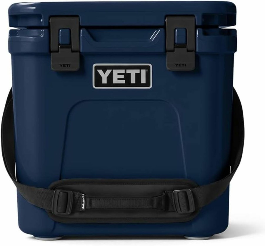 YETI Roadie 24 Hard Cooler 2.0 with Double Duty Shoulder Strap & Easy Drain Plug - Portable Ice Chest for Outdoor Adventures